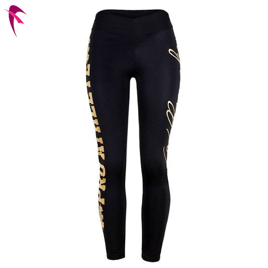 Letter Printing Leggings